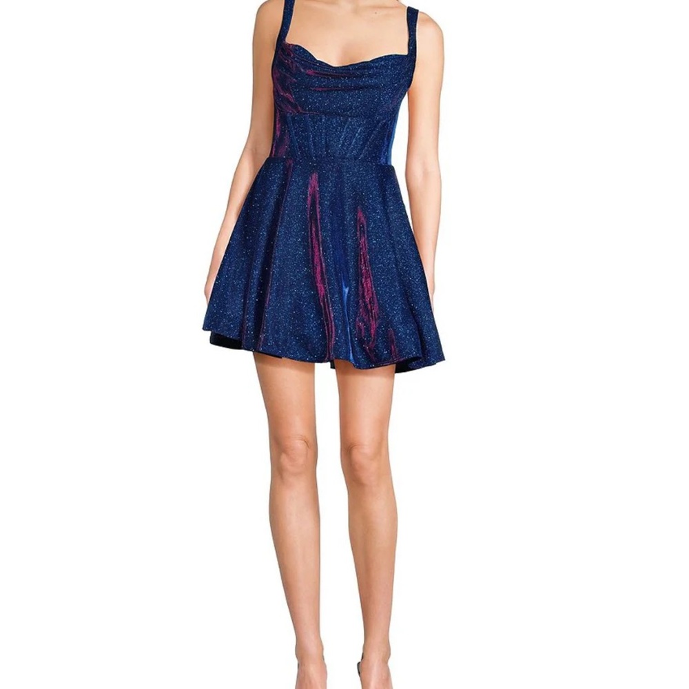 Sparkling Blue and Pink Dress